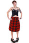 Vintage 70's Scottish Plaid Wool Skirt