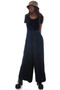 Vintage 80's Gothic Velvet Bodice Jumpsuit