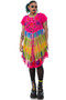 Vintage 90's Rainbow Tie Dye Embroidered Tank Dress