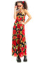 Vintage 90's Rose Halter Dress