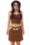 Vintage Y2K Brown Corduroy Skirt