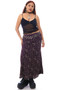Vintage 90's Delicate Floral Purple Maxi Skirt