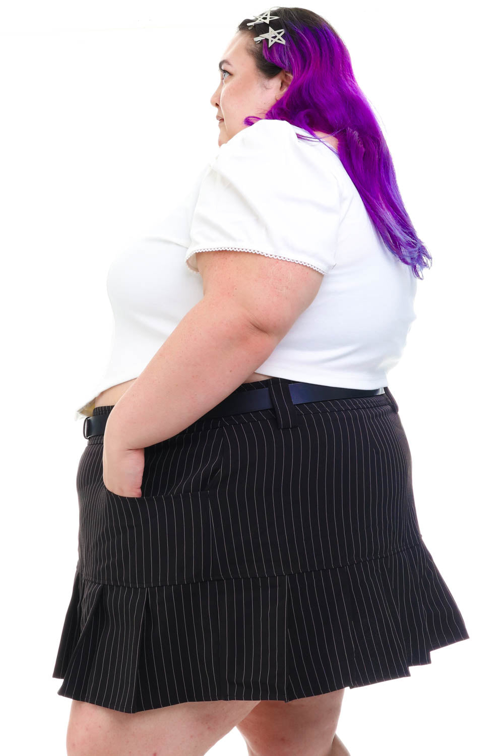 Charlotte White Stretch Corset Top