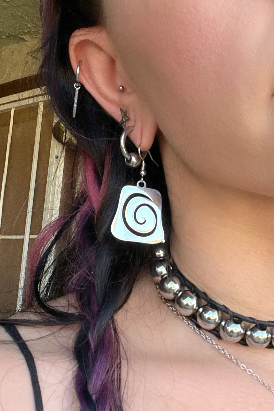 Spiral Trip Tag Earrings