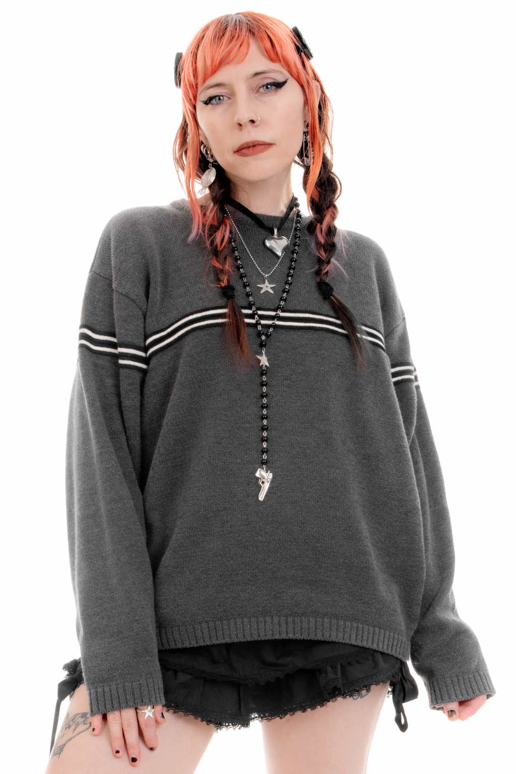 Vintage Y2K Extreme Gear Skate Sweater - One Size Fits Many