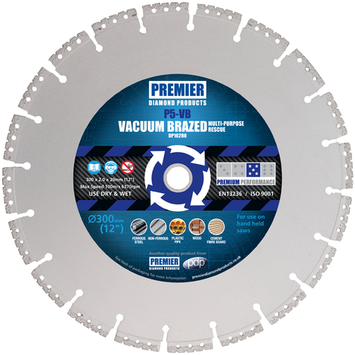 Vacuum Brazed Multi P5-VB Rescue Diamond Blade