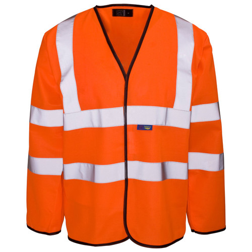 Standard Long Sleeved Hi-Vis Jerkin/Vest Orange