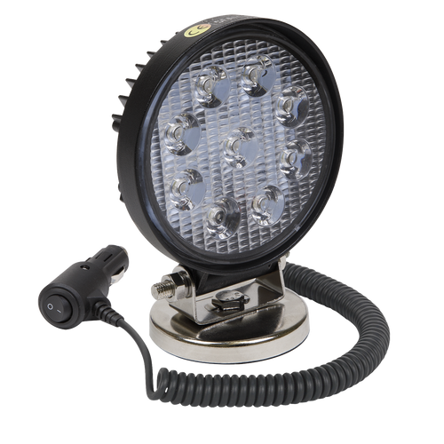 Sealey Round Work Light with Magnetic Base 27W SMD LED