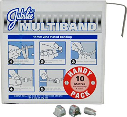 Jubilee 11mm Multiband 10m Handy Pack c/w 25 Housings (Zinc)