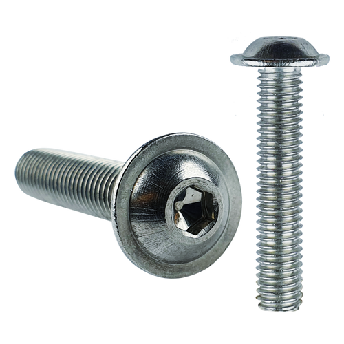 Flanged Socket Screw Zinc (Per Box)