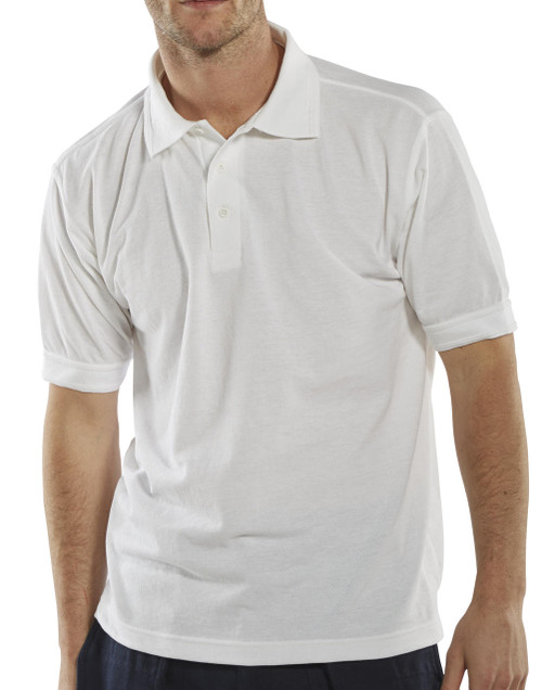 Click Short Sleeved Polo Shirt - White