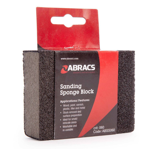 100mm x 70mm x 25mm Sponge Sanding Block (Each)