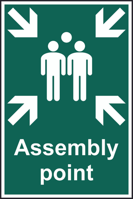 Assembly Point PVC Sign (200 x 300mm)