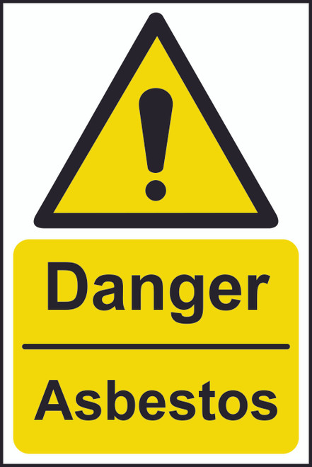 Danger Asbestos Sign (200 x 300mm)