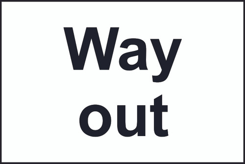 Way Out Sign (200 x 300mm)