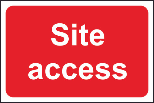 Site Access FMX Sign (400 x 600mm)