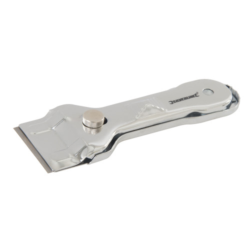 75mm/3 stainless steel scraper - wooden handle - Amtech