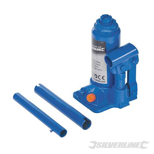 Silverline 2 Tonne Hydraulic Bottle Jack