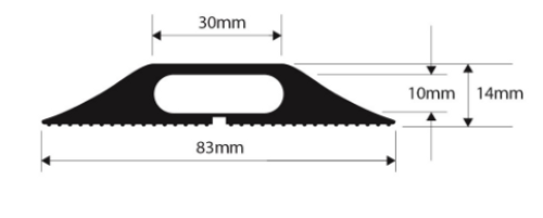 Vulcascot CP3 Rubber Cable Protector (9 Metre Length)