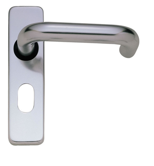 Walton Polished Aluminium Lever on Backplate With 48.5mm Oval Profile (Pair)