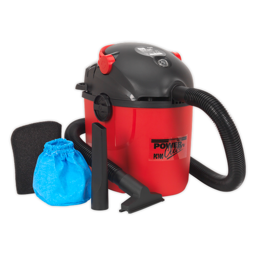 Sealey Vacuum Cleaner Wet & Dry 10ltr 1000W/230V