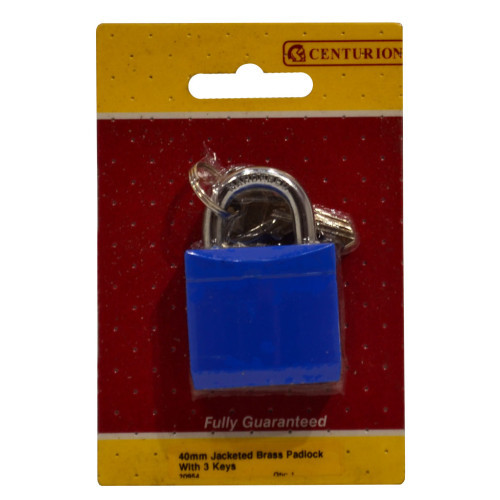 Blue Jacket Padlock, 40mm