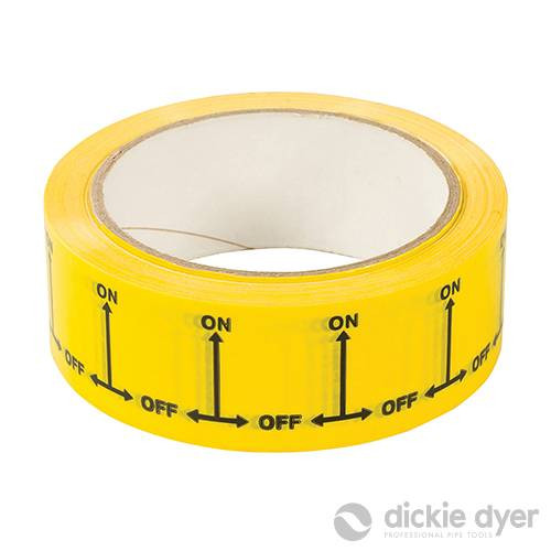 'ON/OFF' Identification Tape 38mm x 33m