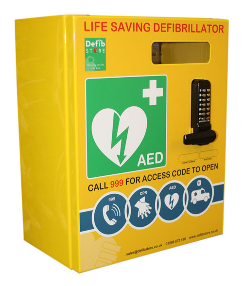 Click Mild Steel Defibrillator Cabinet With Digi Lock & Electrics (Large)