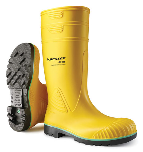 Dunlop Acifort Heavy Duty Safety Wellington Yellow