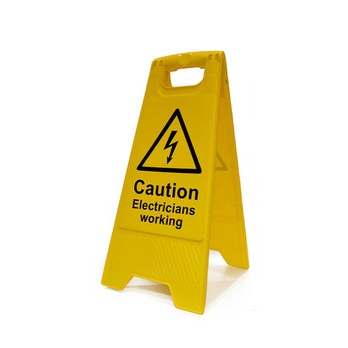 Heavy Duty A-Board - 'Caution Electricians Working'