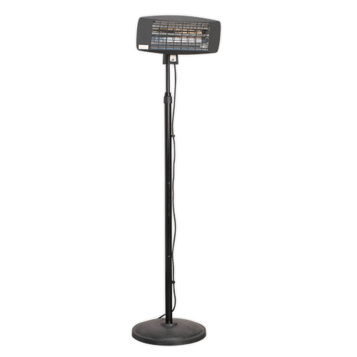 Sealey Infrared Quartz Patio Heater 2000W/230V with Telescopic Floor Stand