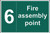 Numbered Fire Assembly Point Sign (300 x 200mm)