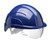 Vision Plus Safety Helmet Blue With Integrated Visor