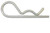 Retaining Pins Straight Back Zinc Plated (Pack Of 50)