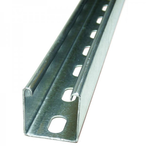 Galvanised 41x41x2.5mm Mild Steel Slotted Channel (3 Metre) - Marshall ...