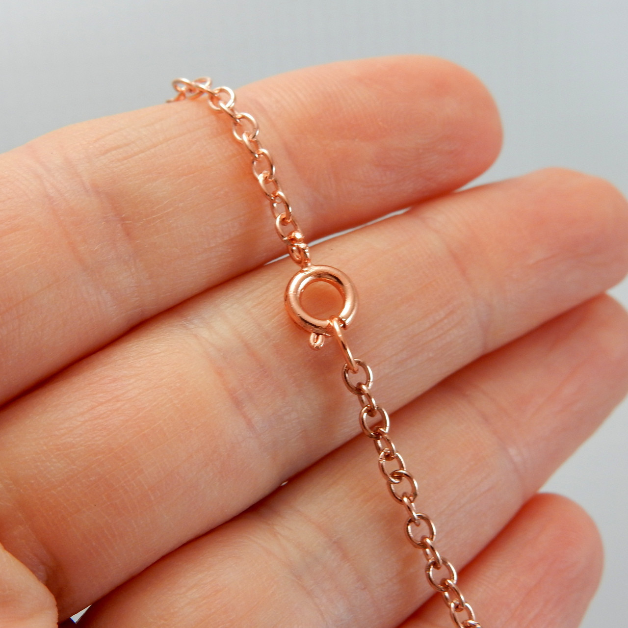Medium copper chain bracelet or anklet 2.3mm