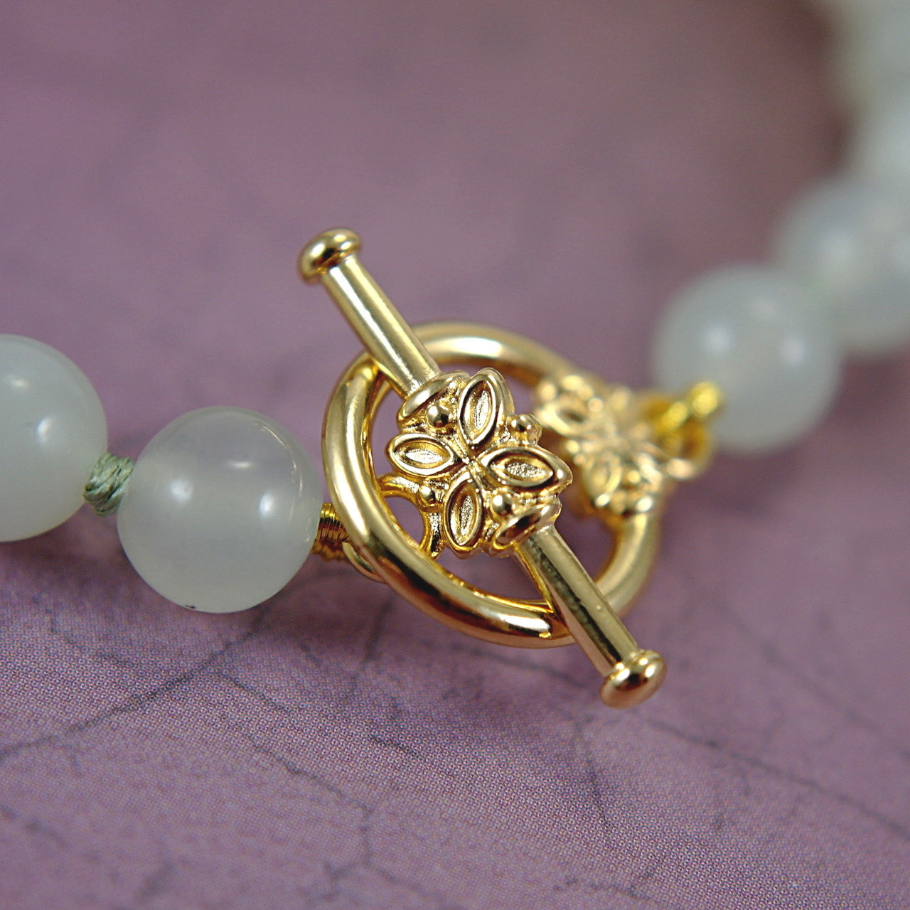 gold plated nugget bracelet