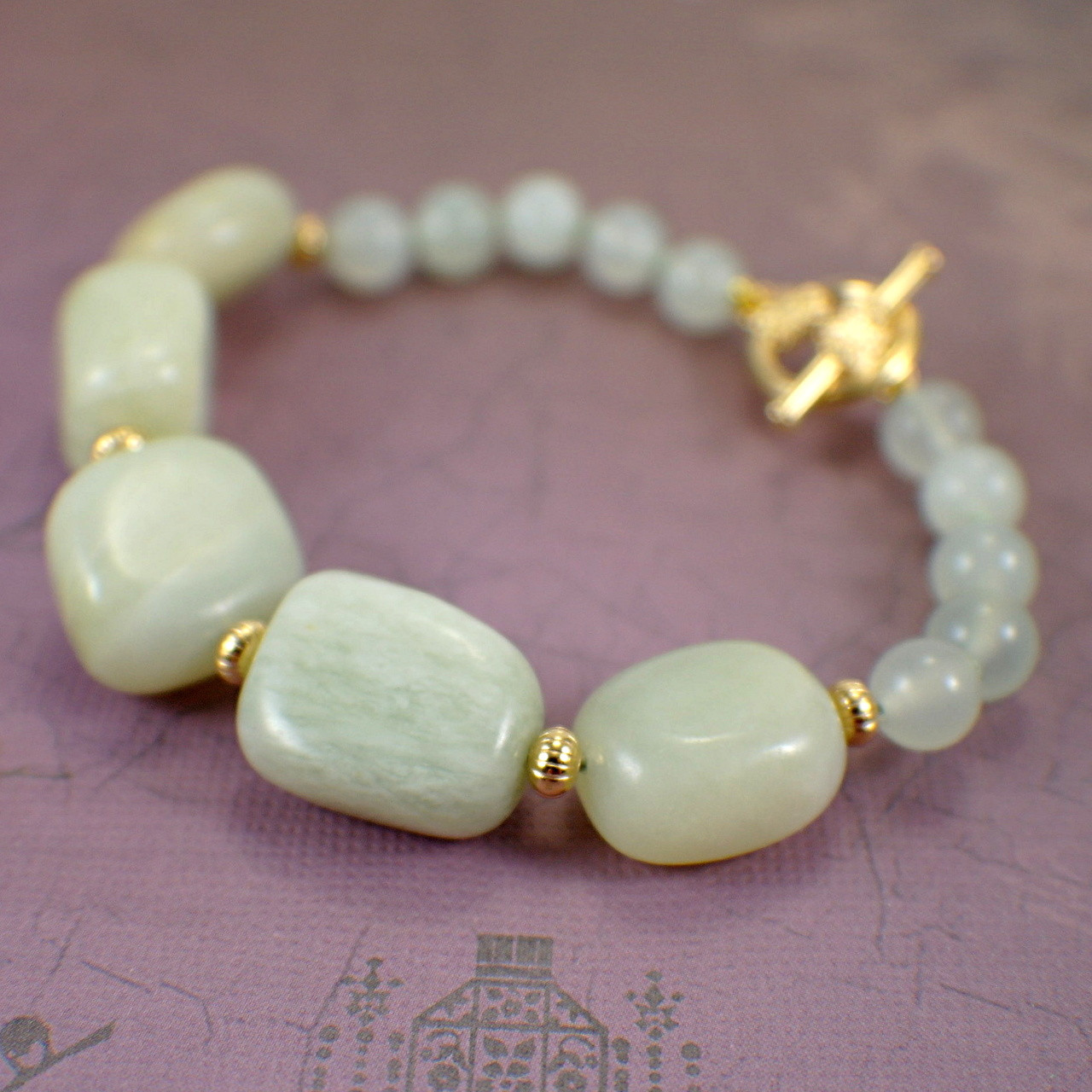 gold plated nugget bracelet