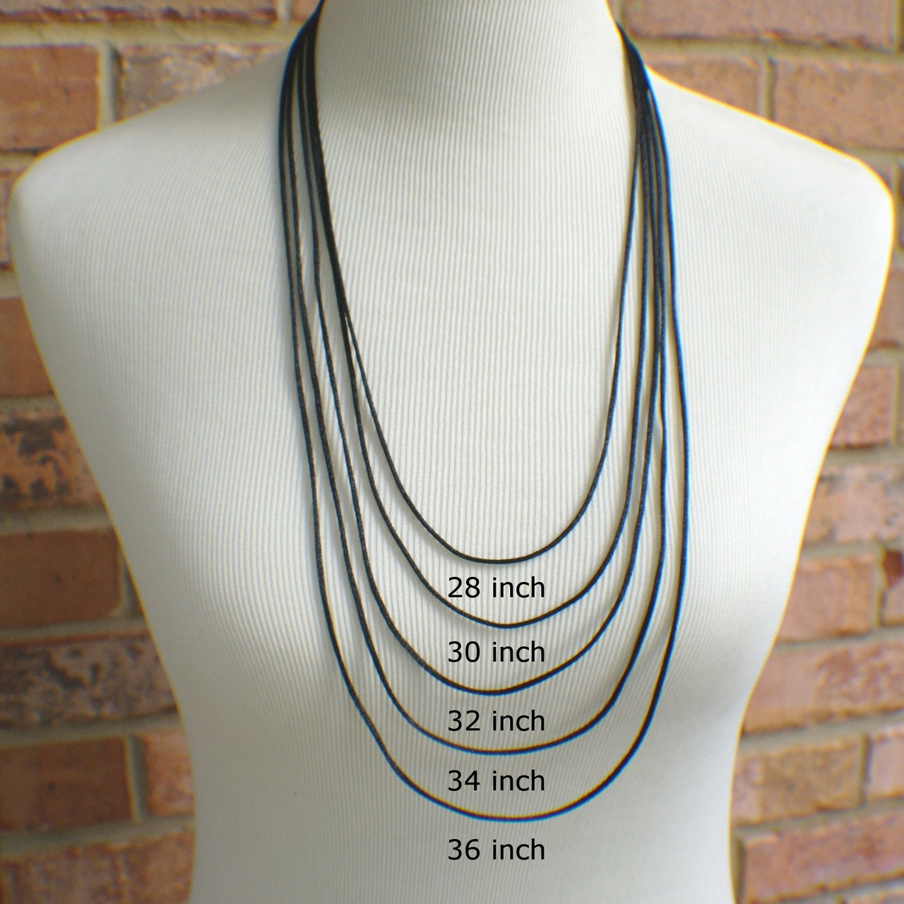Satin necklace cords