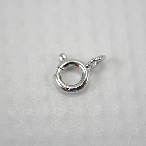 Spring ring clasp sterling silver 5x7mm