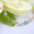 Something Blue anklet wedding bridal gold filled 