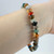 Mixed gemstone bracelet rondelle beads 7.75 inch