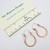 Horseshoe hoop earrings copper