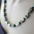 Crazy horse stone bead strand necklace long 24 inch