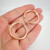 Rose gold filled hollow hoop earrings 27mm medium large