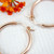 Rose gold filled hollow hoop earrings 27mm medium large