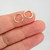 9mm tiny endless hoop earrings 14k yellow or rose gold filled