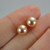 8mm Swarovski crystal pearl post earrings sterling silver