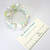 Memory wire lily of the Valley wide bracelet