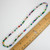 Multi gemstone necklace faceted semi precious bead hand knotted 15.5 inch